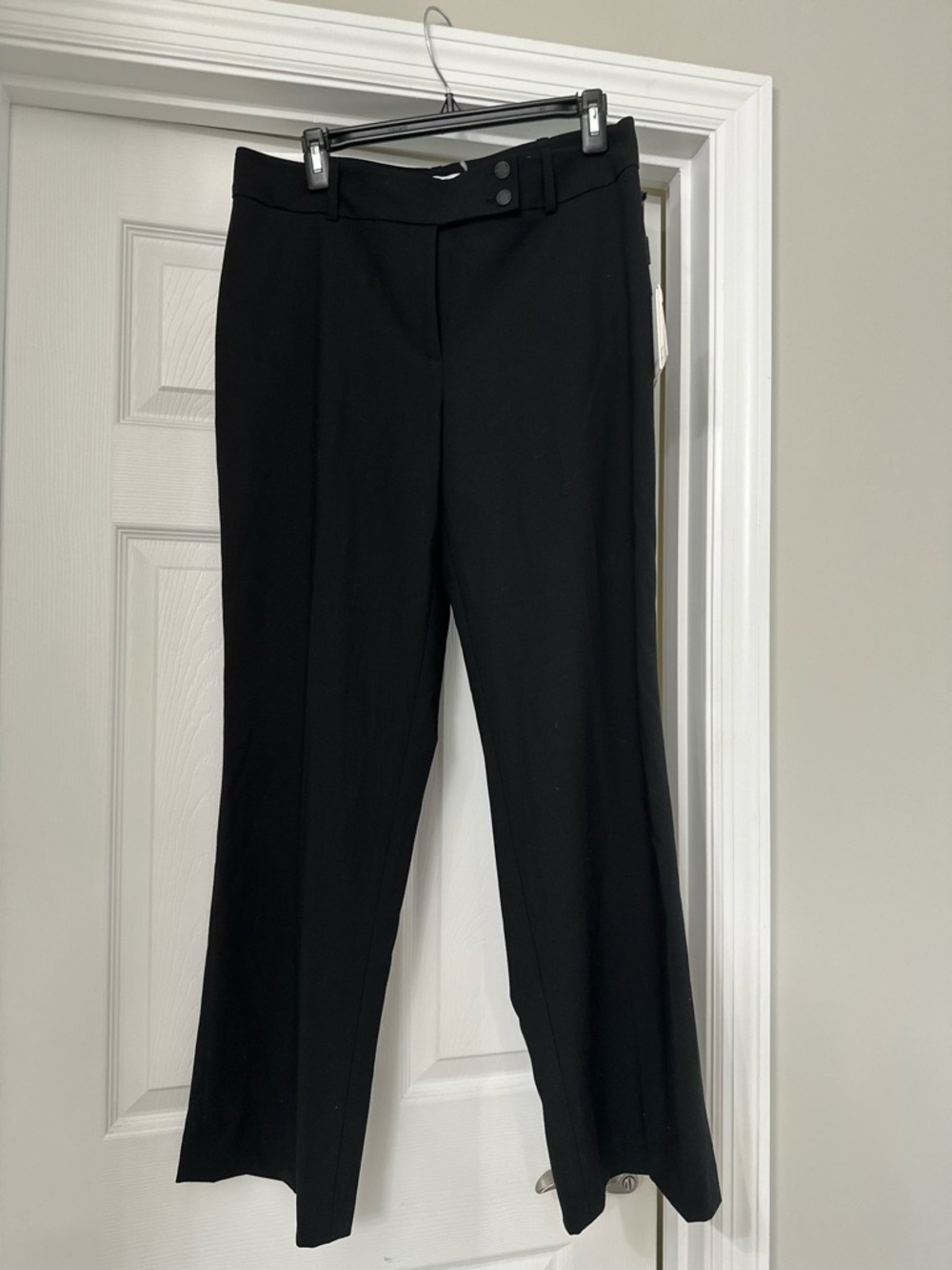Calvin Klein Black Tailored Straight-Leg Trousers